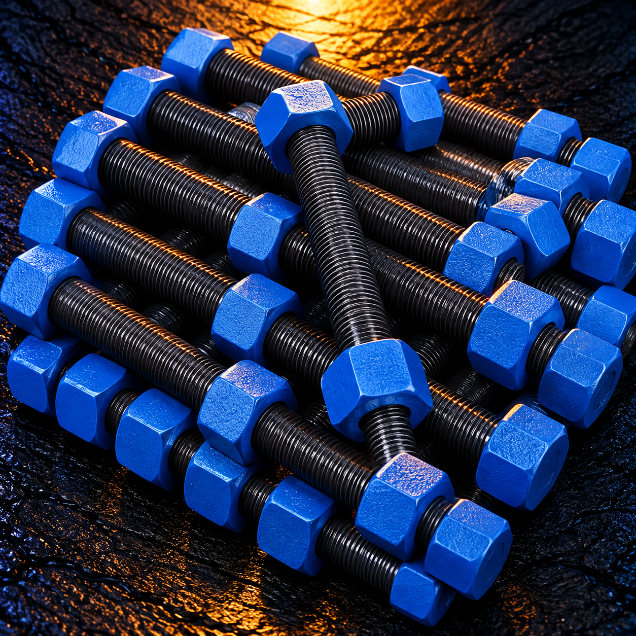 black B7 stud bolt