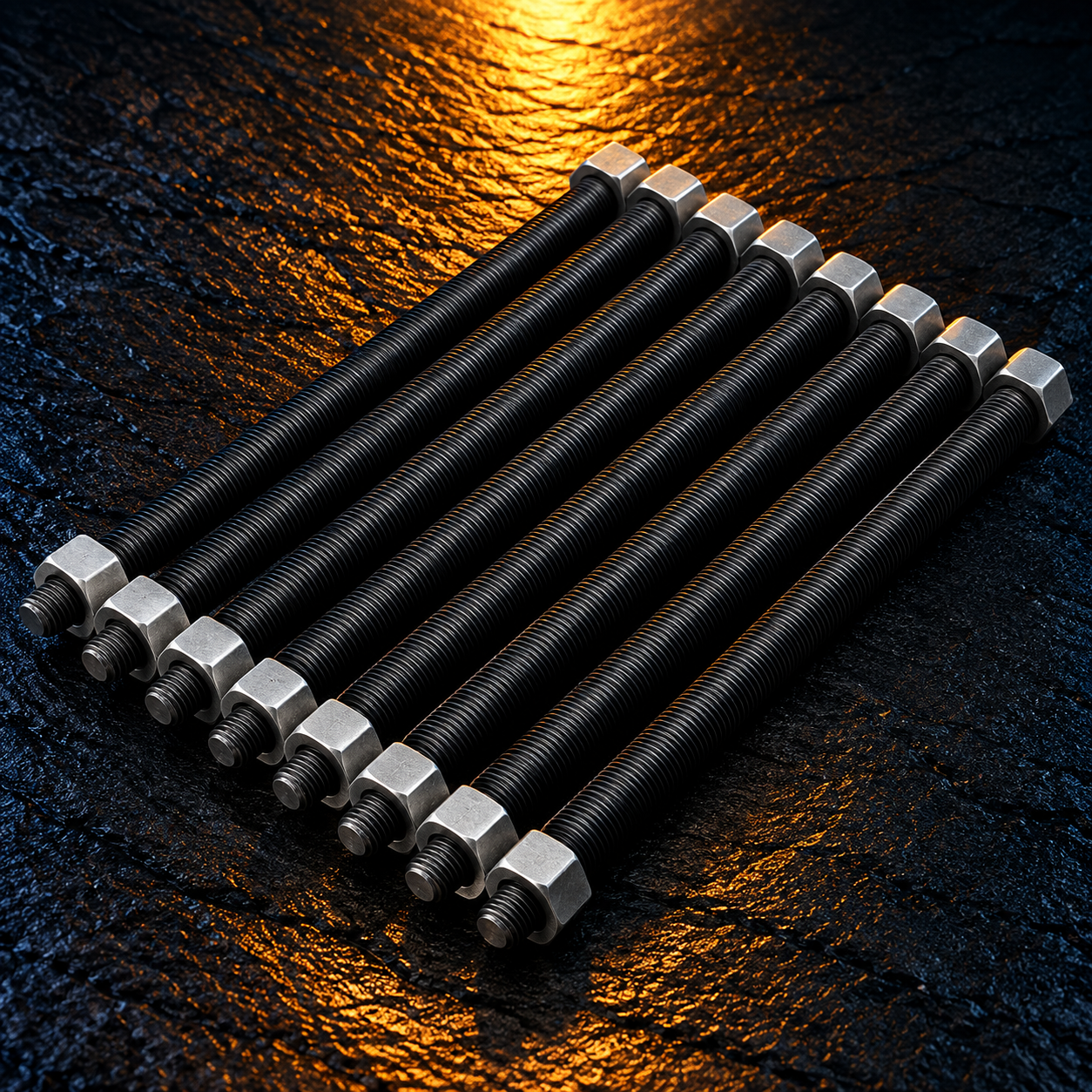 black B7 stud bolt